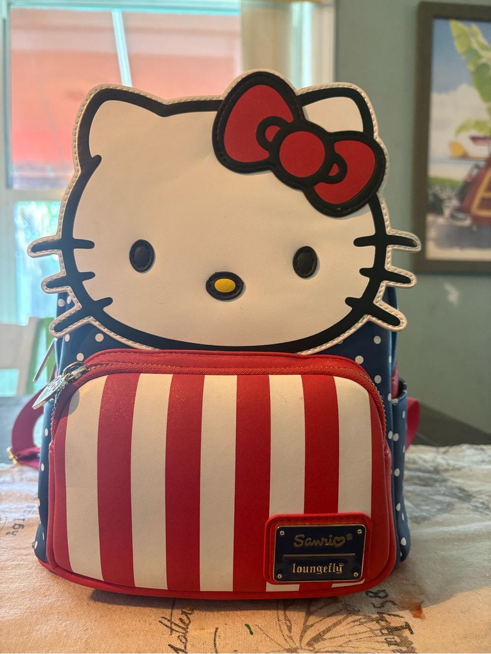 Sanrio Hello Kitty Kids Backpack - Red, White, Navy